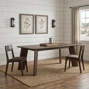 94 Inch Solid Wood Rectangular Farmhouse Dining Table Seats Eight for Large Gatherings