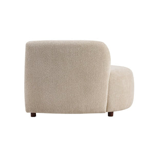 English Elm Cozelle Two Piece Boucle Sectional Sofa Curved Modular Cloud Seating for Living Room N773IS00093B