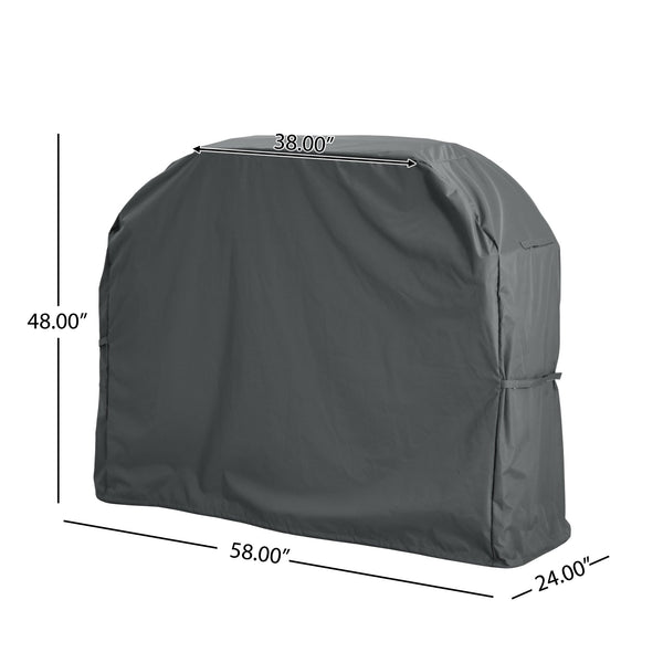 English Elm Christopher Knight Home® - Shield Patio Outdoor Bbq Grill Cover – Durable, Weather-Ready Dark Gray Protection For Grilling Fun N775P230628G