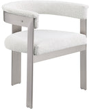 Romeo Cream Boucle Fabric Dining Chair 727Cream-C Meridian Furniture