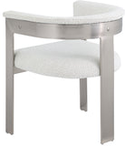 Romeo Cream Boucle Fabric Dining Chair 727Cream-C Meridian Furniture