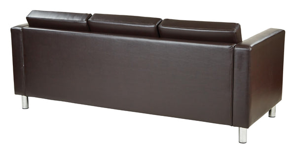 OSP Home Furnishings Pacific Sofa Couch Espresso