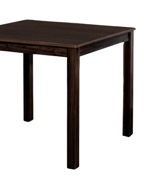 English Elm Transitional Counter Height 3pc Dining Set with USB Charging, Storage Shelves & Padded Seats Espresso 42 L x 41 W x 13 H B2741P381487