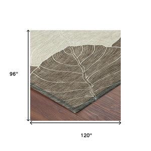 Floral Polyester Area Rug Machine Washable Low Pile for Indoor Outdoor Patio and Entryway Use