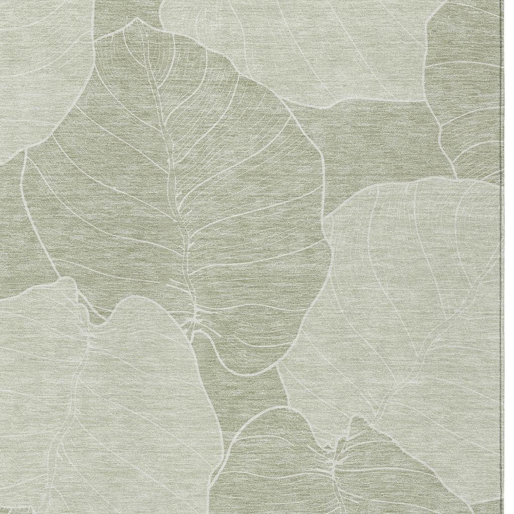 HomeRoots 5 X 8 Floral Polyester Area Rug Washable Indoor Outdoor Stain Resistant Decor 728103