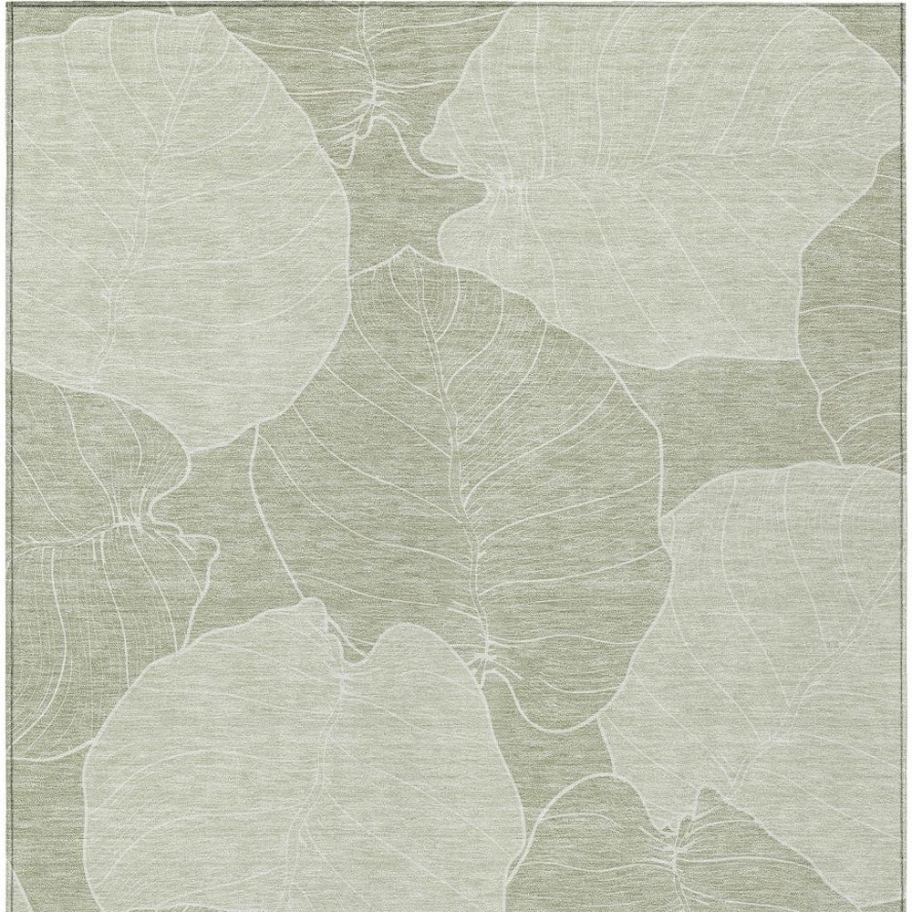 HomeRoots 5 X 8 Floral Polyester Area Rug Washable Indoor Outdoor Stain Resistant Decor 728103