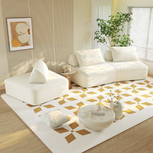 English Elm 139" Oversized Modular Chenille Sectional with Removable Backs and Deep Cloud Seating W3219S00011