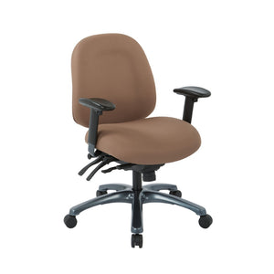 OSP Home Furnishings Multi-function Ergonomic Office Chair with Lumbar Support and Titanium Base Mid 8512-232