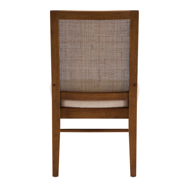 English Elm Christopher Knight Home® - Upholstered Dining Chairs Set Of 4 - Elegant Cane Back, Walnut Legs, Modern Comfort & Style N768P367152W_4