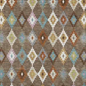 Aztec Geometric Polyester Area Rug Washable Uv Resistant Indoor Outdoor Patio Accent