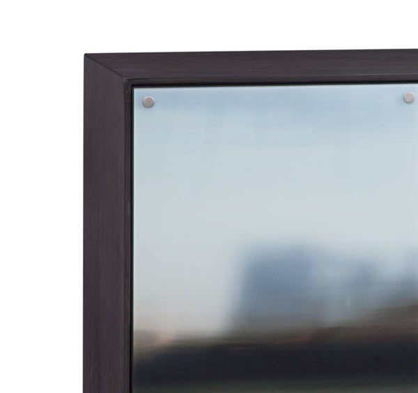 Basset Mirror Perspective Server: Sophisticated Hardwood Design With Glass Doors & Adjustable Shelves For Modern Spaces Blue Wood,Mdf,Glass,Birch Veneer 7285-dr-576