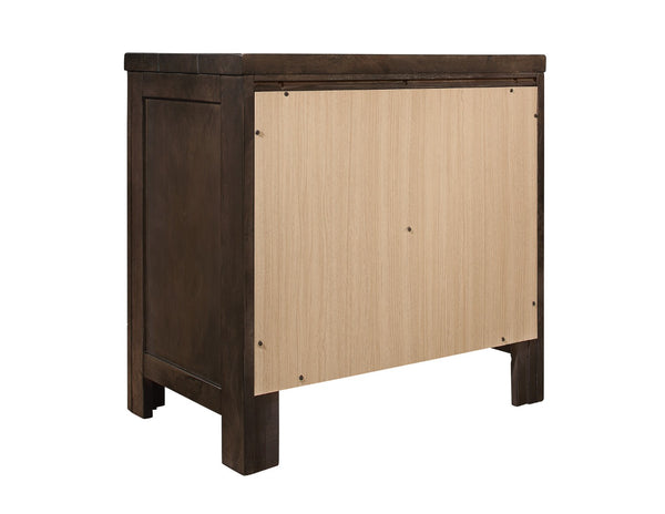 English Elm Wallace & Bay - Brown 2-Drawer Nightstand - Rustic Modern Design With Easy-Care Engineered Wood And Ample Storage B2709P212318-GIGA