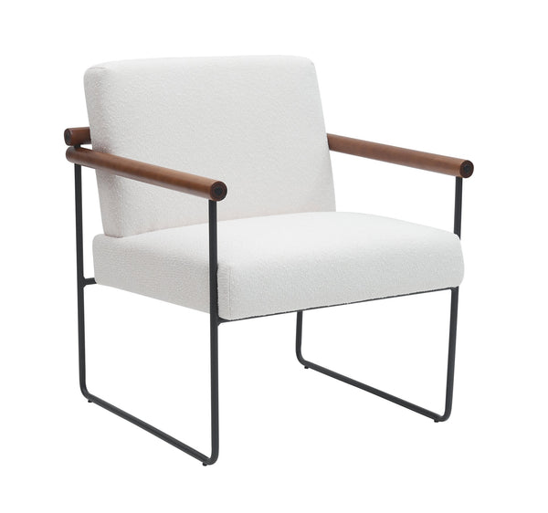 English Elm Modern Boucle Accent Armchair – Chic Lounge Chair With Curved Armrests For Stylish Home Decor Bliss T3903P372604