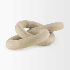 8 Inch Solid Wood Decorative Sphere Artisan Crafted Accent for Shelf or Table Display