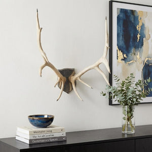 45 Inch Natural Resin Abstract Wall Sculpture Modern Home Decor Statement Art Piece