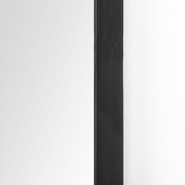 49 Inch Iron Arch Wall Mirror with Bold Geometric Frame Elegant Accent for Any Room Decor