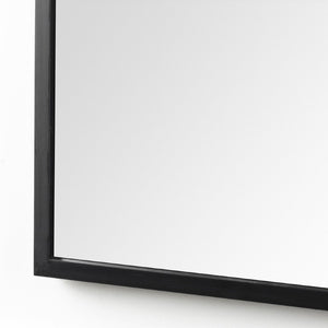 49 Inch Iron Arch Wall Mirror with Bold Geometric Frame Elegant Accent for Any Room Decor