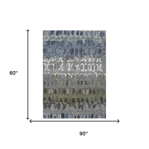 Geometric Polyester Area Rug Washable Stain Resistant for Indoor Outdoor Patio Living Spaces