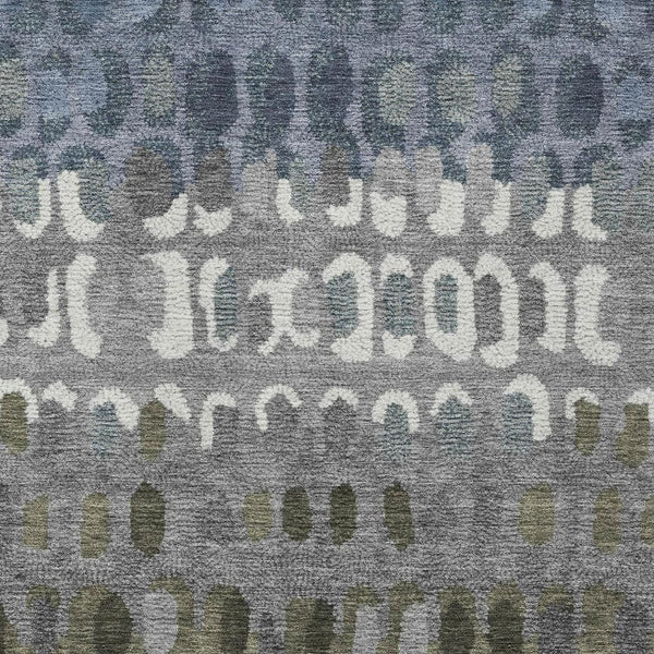 Geometric Polyester Area Rug Washable Stain Resistant for Indoor Outdoor Patio Living Spaces