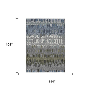 Geometric Polyester Area Rug Washable Stain Resistant for Indoor Outdoor Patio Living Spaces