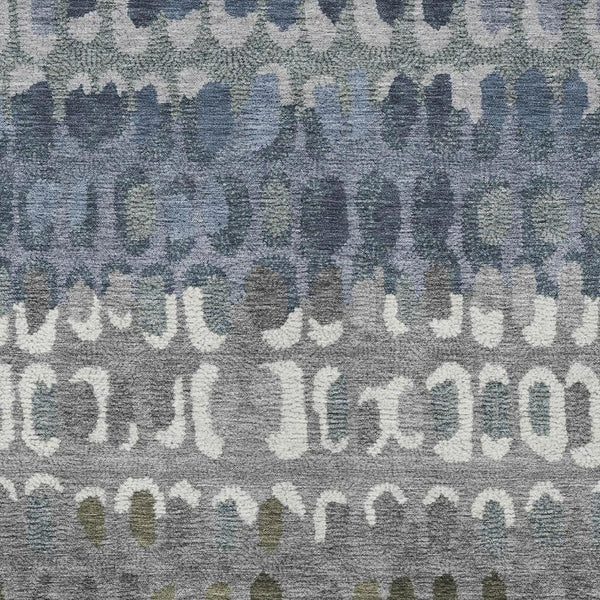 Geometric Polyester Area Rug Washable Stain Resistant for Indoor Outdoor Patio Living Spaces