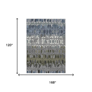 Geometric Polyester Area Rug Washable Stain Resistant for Indoor Outdoor Patio Living Spaces