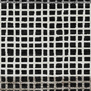 9x12 Striped Polyester Area Rug Washable for Indoor Outdoor Patios and Entryways