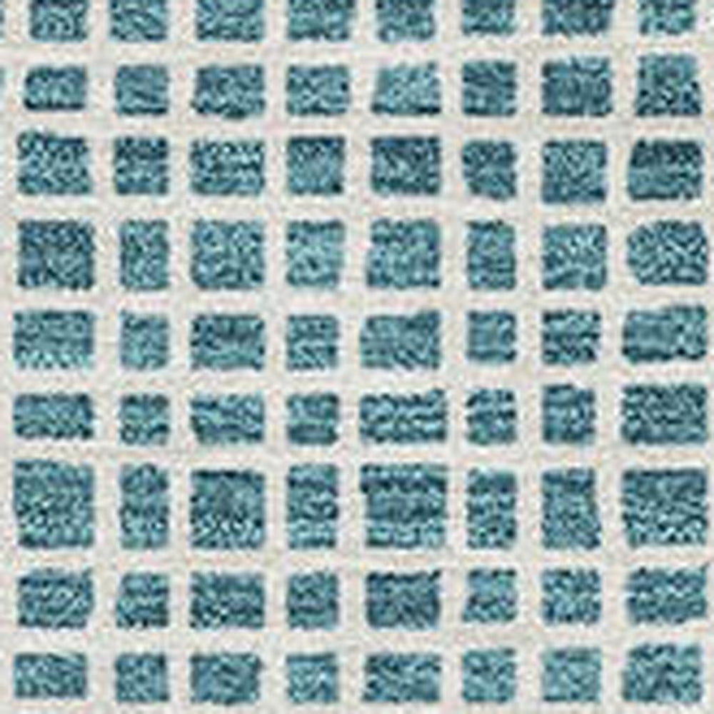 9 X 12 Coastal Stripe Washable Polyester Area Rug for Indoor Outdoor Living Spaces