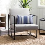 Soho Upholstered Chair with Metal Frame Fog Grey SOUACFG Walker Edison