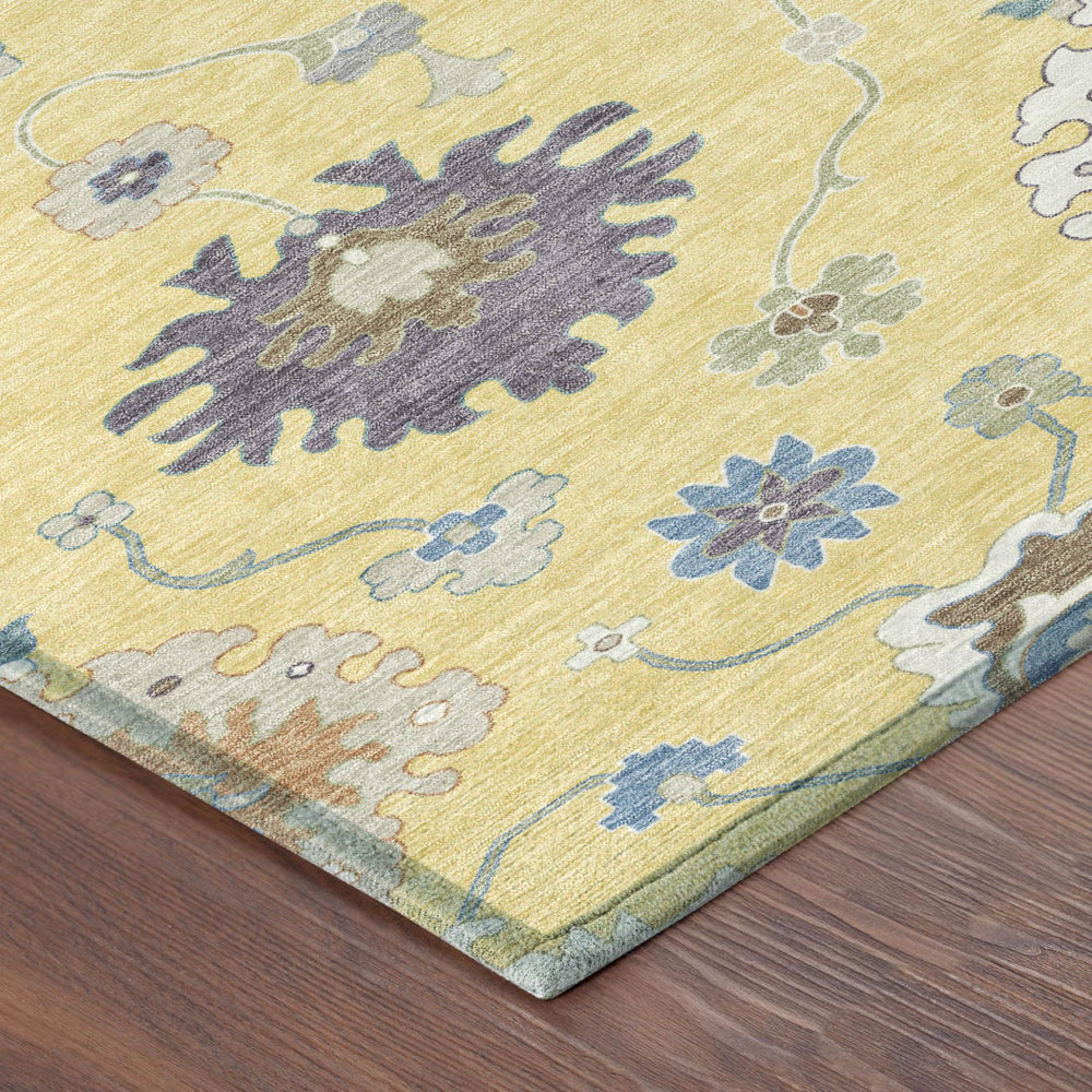 Oriental Washable Indoor Outdoor Polyester Area Rug Uv Resistant for Patio or Living Room