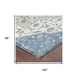 Floral Medallion Polyester Area Rug Washable Uv Resistant Durable Indoor Outdoor Patio Use