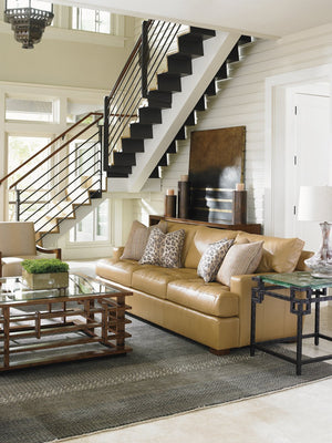 Lexington Tommy Bahama Home Hermes Contemporary Glass Top End Table - Elegant Asian-inspired Design For Modern Living Spaces Sebana  556-953c