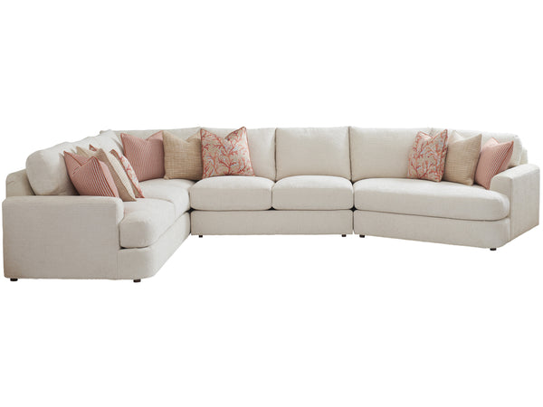 Lexington Tommy Bahama Home Lansing Sectional Sofa: Elevate Your Living Space With Luxurious, Contemporary Palm Desert Style   7295-50s-44