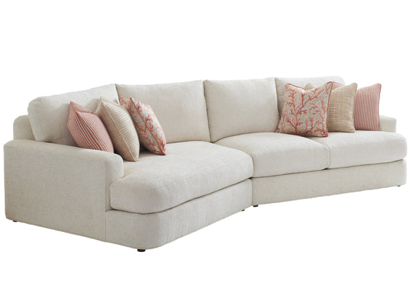 Lexington Tommy Bahama Home Lansing Sectional Sofa: Elevate Your Living Space With Luxurious, Contemporary Palm Desert Style   7295-50s-42
