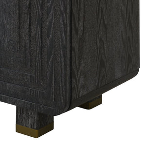 English Elm Trexm Vintage Fluted Sideboard with Soft Close Doors and Ash Wood Grain Finish N715P289209B