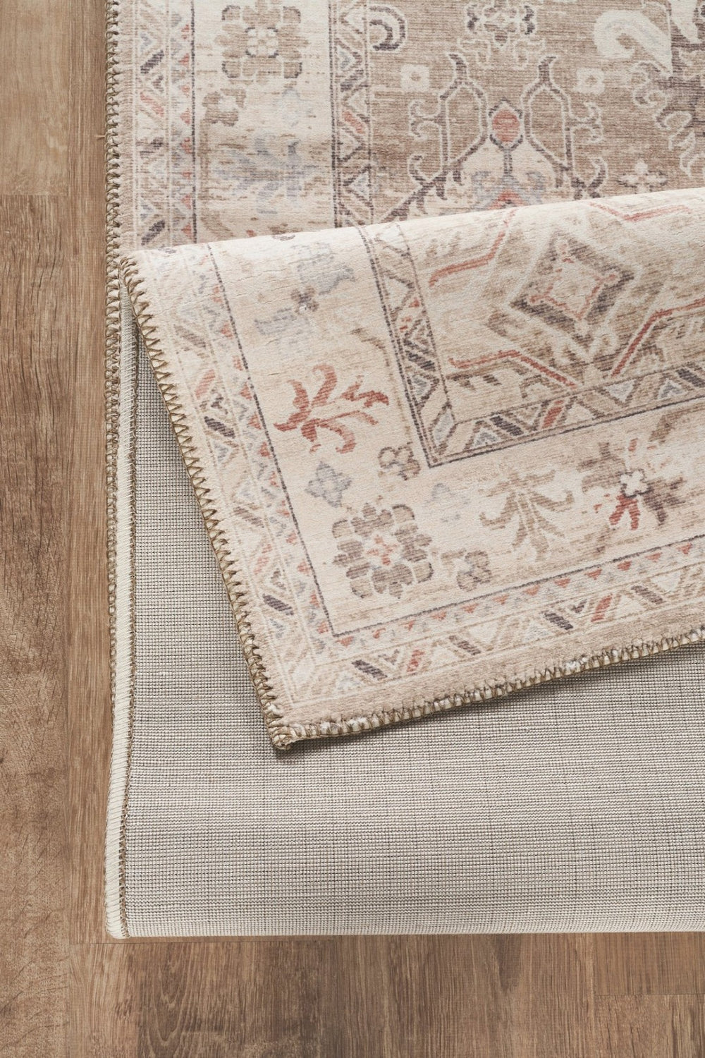 English Elm Oxford Traditional Polyester Runner Rug with Jute Backing for Hallways and Entryways B186P428916