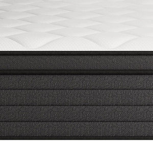 12 Inch King Size Hybrid Mattress with Foam Comfort Layers for Restful Sleep