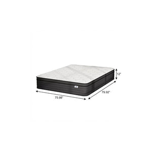 12 Inch King Size Hybrid Mattress with Foam Comfort Layers for Restful Sleep