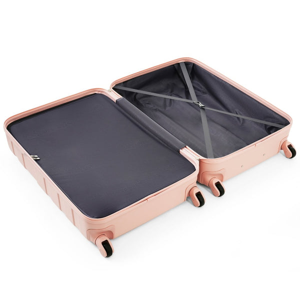 English Elm Luggage Sets 3 Piece Abs Hardshell Spinner Suitcase with Tsa Lock Lightweight Travel N726P203164S