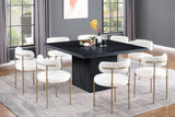 Belinda Dining Table 729Black-T Meridian Furniture