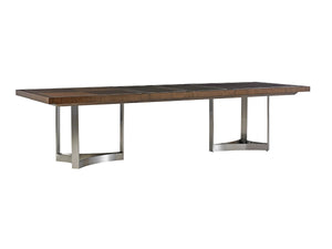 Lexington Beverly Rectangular Dining Table - Classic Contemporary Design With Stylish Stainless Steel Inlays Farrington  729-876c