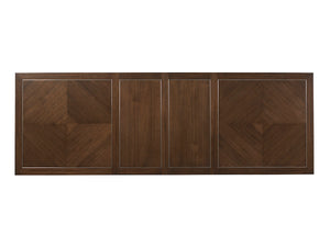 Lexington Beverly Rectangular Dining Table - Classic Contemporary Design With Stylish Stainless Steel Inlays Farrington  729-876c