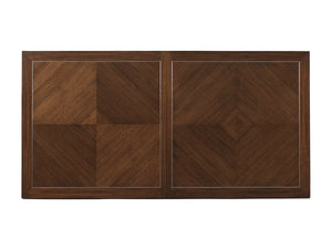 Lexington Beverly Rectangular Dining Table - Classic Contemporary Design With Stylish Stainless Steel Inlays Farrington  729-876c