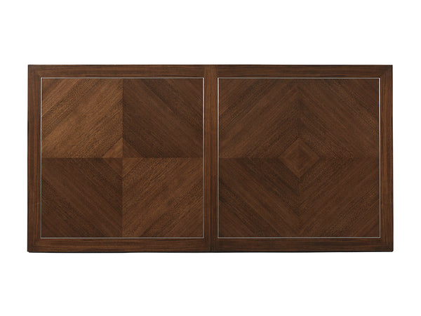 Lexington Beverly Rectangular Dining Table - Classic Contemporary Design With Stylish Stainless Steel Inlays Farrington  729-876c