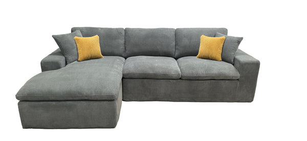 English Elm Coffee-bean Curved Sectional Sofa Sculptural Pod Cushions for Modern Living Rooms B2748S00063
