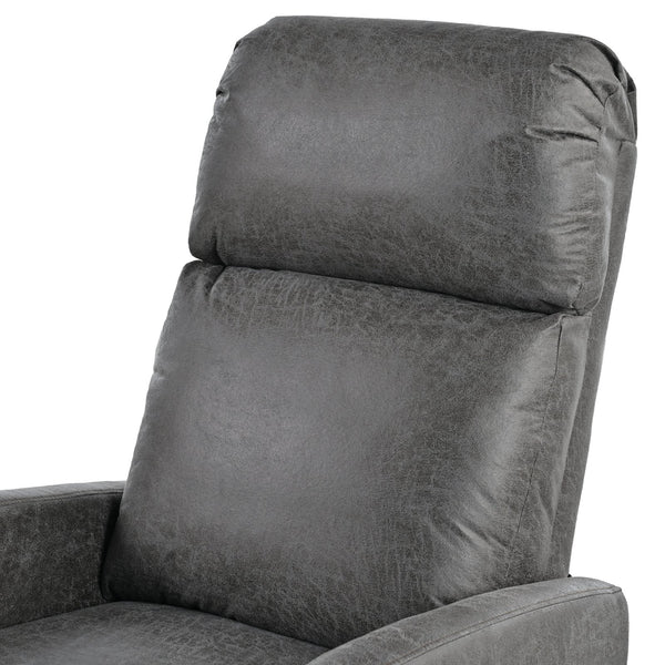 English Elm Christopher Knight Home® - Modern Recliner Plush Manual Recliner Chair with Ergonomic Support, 3-Position Backrest, Durable Fabric Comfort Grey N763P256491D