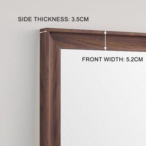 English Elm Full Length Faux Wood Framed Wall Mirror Vintage Dressing Body Accent 70 Inch W2071P247816