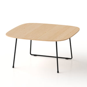 English Elm American Minimalist Round Coffee Table - Modern Acacia Oak Design For Small Spaces & Stylish Living W3318P307874