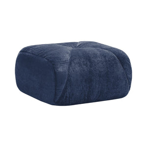 English Elm Ottoman Velvet Tufted Modular Cloud Sofa Plush High Density Foam Living Room Seating Blue W714P387045