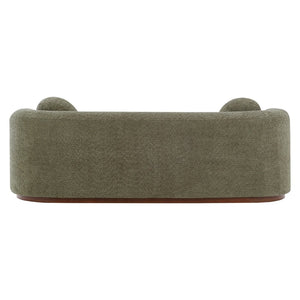 English Elm Compressed Three Seat Sofa with Rubberwood Base Polyester Upholstered Living Room Couch N771P392415F_N771P392416F